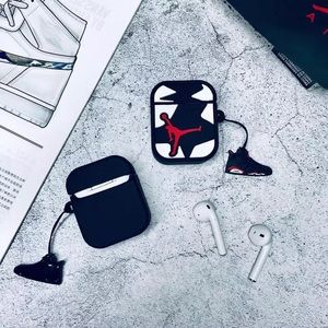 AJ AirPods 1/2/Pro Case with Keychain